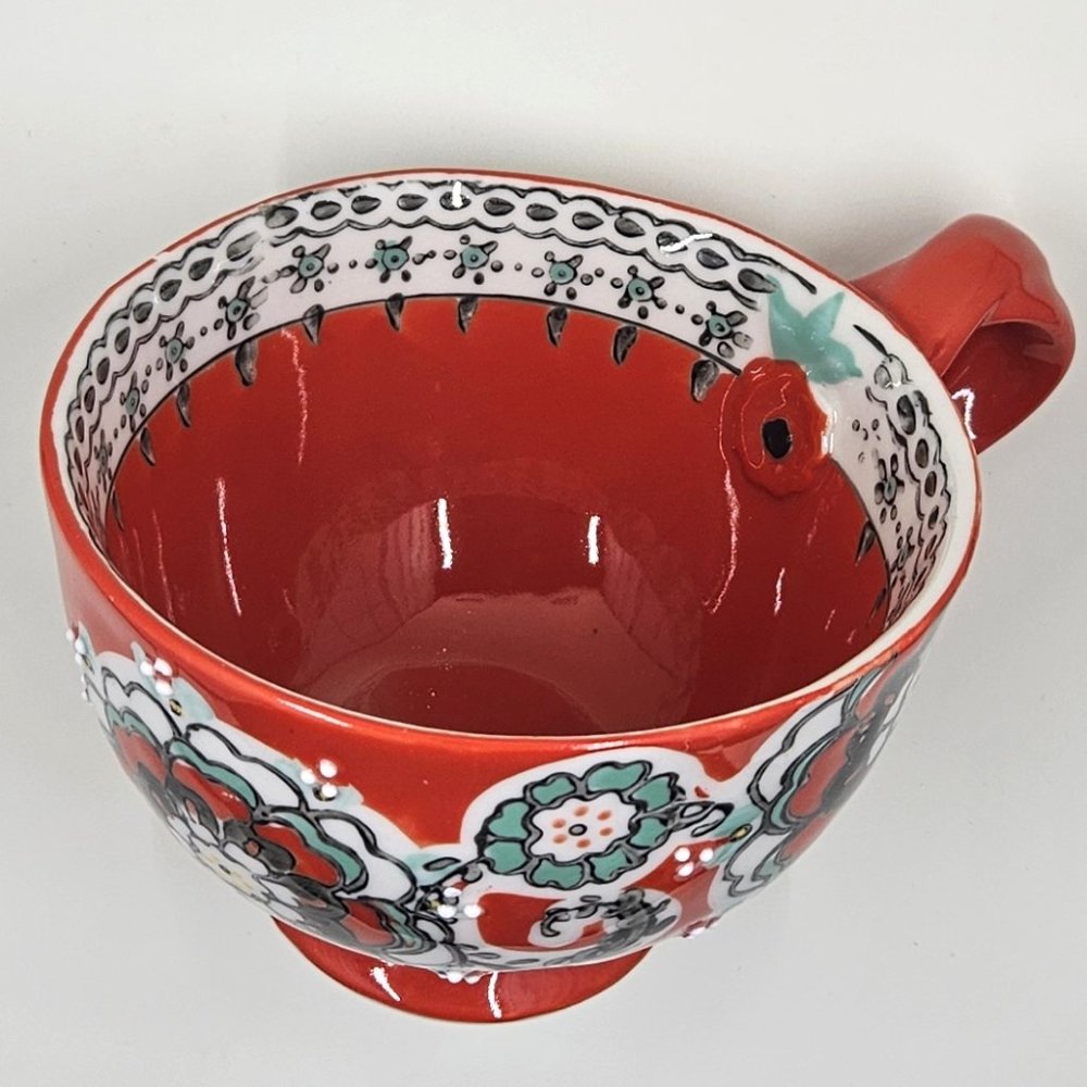 ANTHROPOLOGIE Red Elka Mug (retired pattern) (1 of 2) ✨HP✨